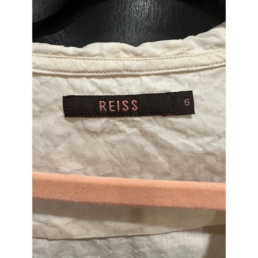 Reiss Cream Ruffle Blouse - Picture 9 of 9